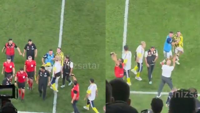 Derbi Sonrası Saha Dağıldı: Kerem Aktürkoğlu Hakem Halil Umut Meler'e Yöneldi
